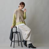 布帛ヘムドッキングロングスリーブTシャツ | NICOLE | 詳細画像4 