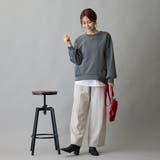 布帛ヘムドッキングロングスリーブTシャツ | NICOLE | 詳細画像6 