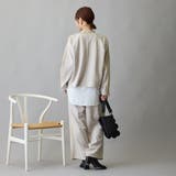 布帛ヘムドッキングロングスリーブTシャツ | NICOLE | 詳細画像7 