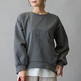 モチーフ刺繍入りダンボールプルオーバー | NICOLE | 詳細画像1 