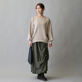 モチーフ刺繍入りダンボールプルオーバー | NICOLE | 詳細画像2 