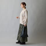 モチーフ刺繍入りダンボールプルオーバー | NICOLE | 詳細画像3 