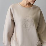 モチーフ刺繍入りダンボールプルオーバー | NICOLE | 詳細画像5 