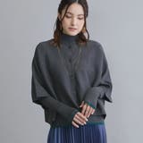 29グレー | 2WAYポンチョ×ニットアンサンブル | NICOLE