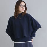 67ネイビー | 2WAYポンチョ×ニットアンサンブル | NICOLE