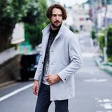 19ライトグレー | ダブルフェイス ミドル丈スタンドコート | NICOLE
