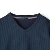 【HIDEAWAYS BLACK】リンクスストライプジャカードVネックプルオーバ… | NICOLE | 詳細画像3 