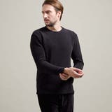 49ブラック | 【HIDEAWAYS BLACK】シェニールバイヤスジャカードクルーネックプルオ… | NICOLE