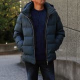 60ブルー | シンセティックレザーフードブルゾン | NICOLE