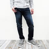 67ネイビー | アラカルト裏起毛スリムストレートパンツ | NICOLE