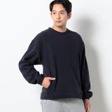 67ネイビー | コーデュロイ調裏シャギープルオーバー | NICOLE