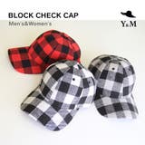 レディース メンズ ブロックチェック柄キャップ | Y&M | 詳細画像1