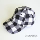 white/black | レディース メンズ ブロックチェック柄キャップ | Y&M