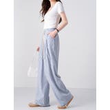 清涼快適 リネン綿ワイドパンツ リネン風合い | nijibra | 詳細画像5