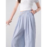 清涼快適 リネン綿ワイドパンツ リネン風合い | nijibra | 詳細画像7