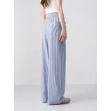 清涼快適 リネン綿ワイドパンツ リネン風合い | nijibra | 詳細画像6