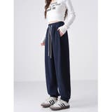 裏起毛美シルエットアクティブジョガ-パンツ レデイーズパンツ 裏起毛パンツ | nijibra | 詳細画像14