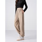 裏起毛美シルエットアクティブジョガ-パンツ レデイーズパンツ 裏起毛パンツ | nijibra | 詳細画像25