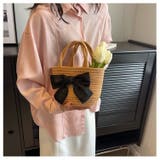 リボントートバッグ バケットバッグ リボン | nijibra | 詳細画像16