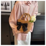 リボントートバッグ バケットバッグ リボン | nijibra | 詳細画像18