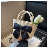 リボントートバッグ バケットバッグ リボン | nijibra | 詳細画像11