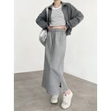 着やせサイドスリット入り スウェットスカ-ト タイトスカート | nijibra | 詳細画像9