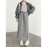 着やせサイドスリット入り スウェットスカ-ト タイトスカート | nijibra | 詳細画像11