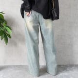 ウエストゴム楽ちんスーパーワイドデニムパンツ ジ－ンズ パンツ | nijibra | 詳細画像3 