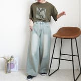 ウエストゴム楽ちんスーパーワイドデニムパンツ ジ－ンズ パンツ | nijibra | 詳細画像7 