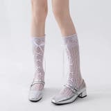 ホワイト(白リボン) | レ－スリボンソックス ニーハイソックス レ－スアップ | nijibra