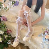 2組セット組み合わせ自由 リボン ニーハイソックス | nijibra | 詳細画像2 