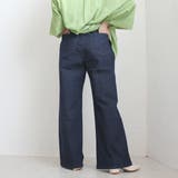 吸汗速乾 クーリッシュ デニムワイドパンツ | nijibra | 詳細画像9 