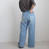 吸汗速乾 クーリッシュ デニムワイドパンツ | nijibra | 詳細画像3 