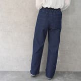 接触冷感 ウエストリブ ストレートワイドパンツ | nijibra | 詳細画像7 