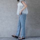 サイドスリットデニムパンツ ストーンパンツ ジーンズ | nijibra | 詳細画像2 