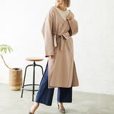 ピンクベージュ | ダブルフェイスフェイクウールコート レディース トップス | NinaetLina