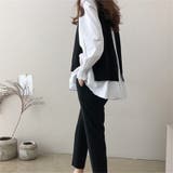 ニットベストシャツアンサンブル2点セット レディース トップス | NinaetLina | 詳細画像3