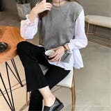 ニットベストシャツアンサンブル2点セット レディース トップス | NinaetLina | 詳細画像8