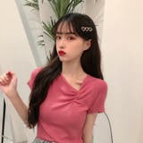 アシメネック半袖カットソー レディース トップス | NinaetLina | 詳細画像7