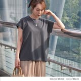ブラック(05) | クルーネック フレンチスリーブTシャツ カットソー | NinaetLina