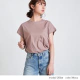 モカ(43) | クルーネック フレンチスリーブTシャツ カットソー | NinaetLina