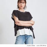 オフホワイト(01) | クルーネック フレンチスリーブTシャツ カットソー | NinaetLina