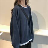 ワンポイントロゴクルーネックカットソー レディース トップス | NinaetLina | 詳細画像1