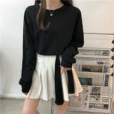 バックリボン長袖プルオーバーバックシャントップス レディース トップス | NinaetLina | 詳細画像5