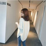 Vネックチュニックニット 長袖 秋 | NinaetLina | 詳細画像4