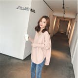 Vネックチュニックニット 長袖 秋 | NinaetLina | 詳細画像7