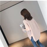 Vネックチュニックニット 長袖 秋 | NinaetLina | 詳細画像8