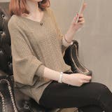 モカ | Vネックドルマンニット レディース F | NinaetLina