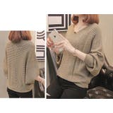 Vネックドルマンニット レディース F | NinaetLina | 詳細画像3