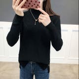 ブラック | プチハイネックニット レディース トップス | NinaetLina